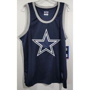 Dallas Cowboys NFL Sleeveless Large Logo Tank Top Men's M Navy Ultra Game